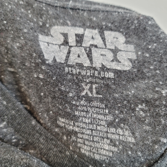💕 Star Wars Gray Graphic Tee Boy's Size XL - Picture 7 of 9